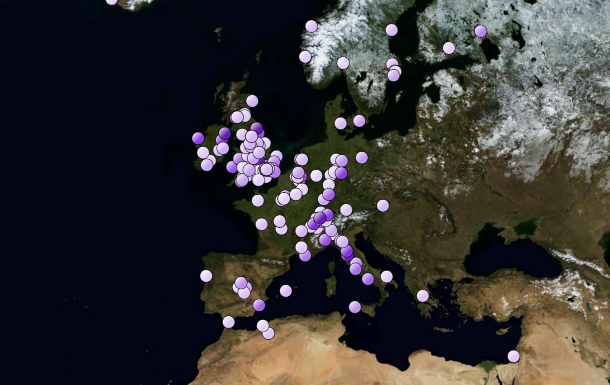 Montreux Jazz Festival Artists Map
